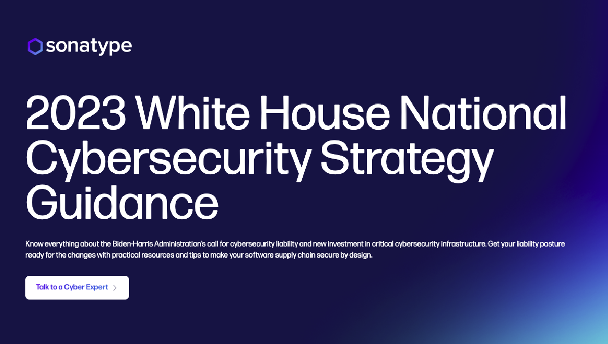 National Cybersecurity Strategy What You Should Know Sonatype